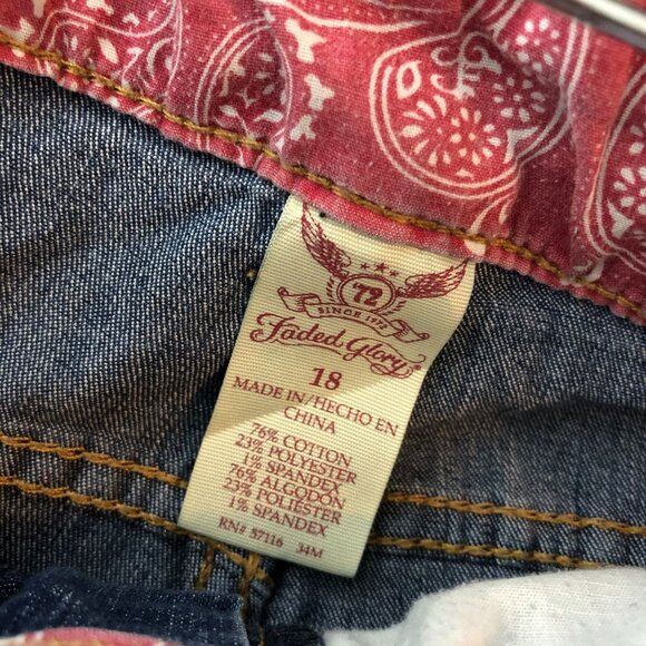 Faded Glory Womens Denim Cut-Off Jean Shorts Size 18 - Picture 3 of 3